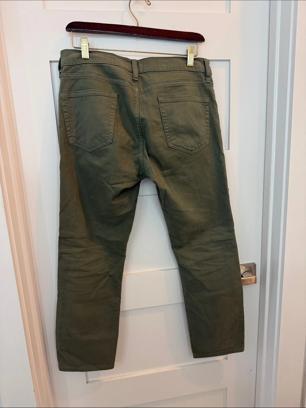 J. Crew 484 slim Jeans in Olive Green